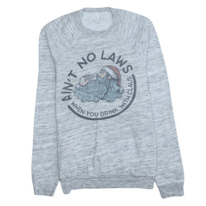Mens UK Size M Bella Canvas Grey Pullover Sweatshirt