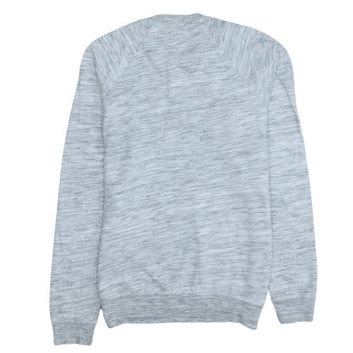 Mens UK Size M Bella Canvas Grey Pullover Sweatshirt