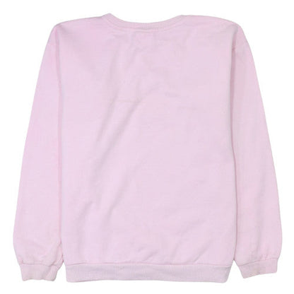 Disney Girls Pink Angel Sweatshirt 14 Years Pullover Crew Neck Cotton Blend