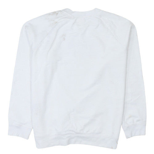 Mens UK Size M Levi's White Pullover Sweatshirt