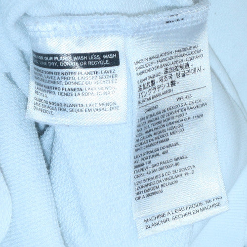 Mens UK Size M Levi's White Pullover Sweatshirt