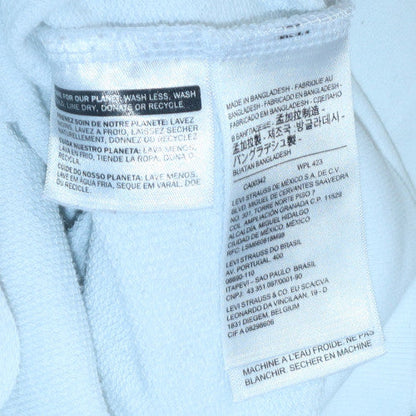 Mens UK Size M Levi's White Pullover Sweatshirt
