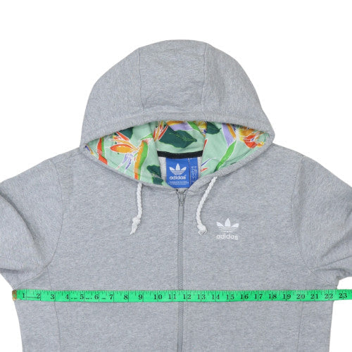 Mens UK Size 2XL adidas Grey Full Zip Hoodie