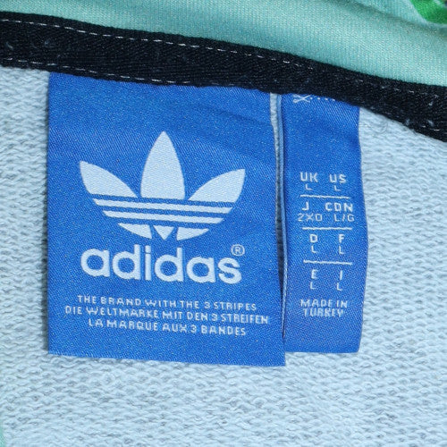 Mens UK Size 2XL adidas Grey Full Zip Hoodie