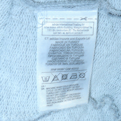 Mens UK Size 2XL adidas Grey Full Zip Hoodie