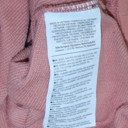 Womens UK Size S Nike Pink Pullover Sweatshirt
