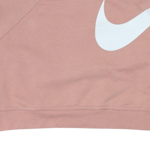 Womens UK Size S Nike Pink Pullover Sweatshirt