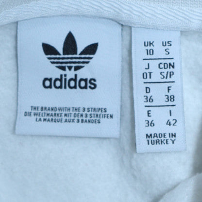 Womens UK Size 10 adidas White Pullover Sweatshirt