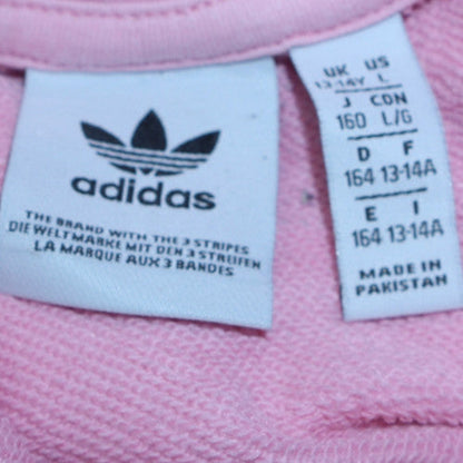Girls UK Size 13-14 Years adidas Pink Pullover Hoodie