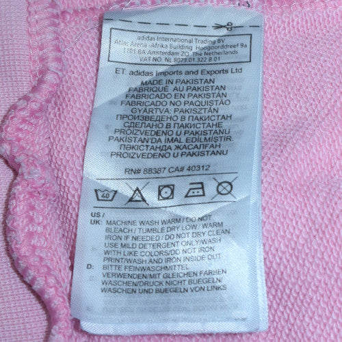 Girls UK Size 13-14 Years adidas Pink Pullover Hoodie