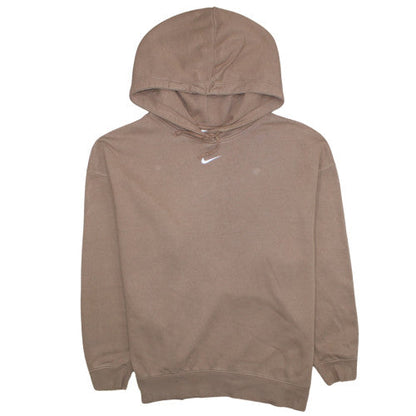 Womens UK Size XL Nike Brown Pullover Hoodie