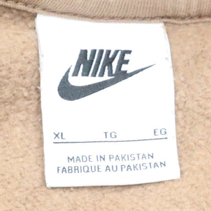 Womens UK Size XL Nike Brown Pullover Hoodie