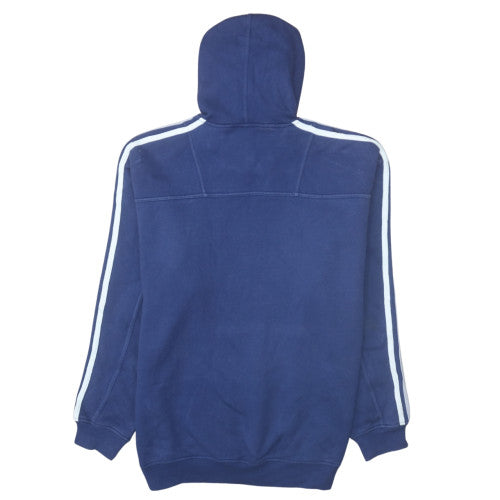 Mens UK Size L adidas Blue Pullover Hoodie