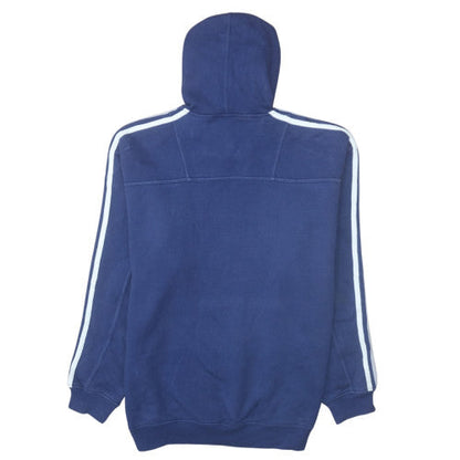 Mens UK Size L adidas Blue Pullover Hoodie