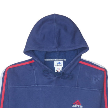 Mens UK Size L adidas Blue Pullover Hoodie