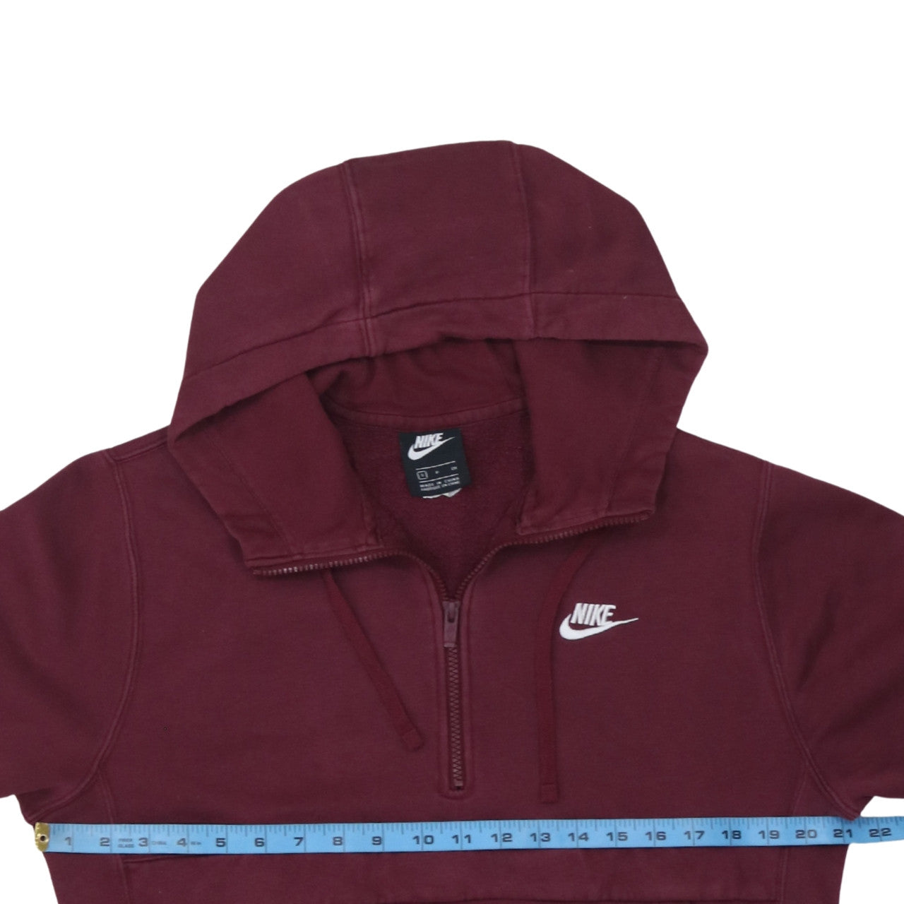 Mens UK Size S Nike Red Pullover Hoodie