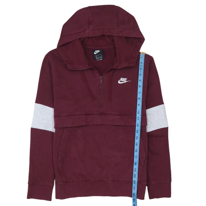Mens UK Size S Nike Red Pullover Hoodie