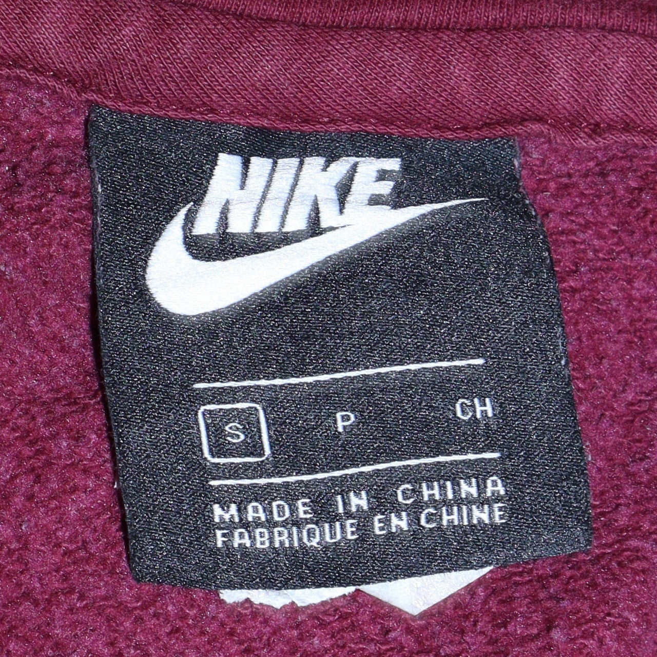 Mens UK Size S Nike Red Pullover Hoodie