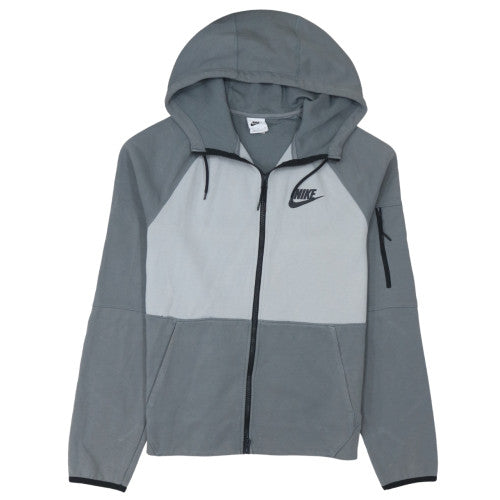 Mens UK Size S Nike Grey Full Zip Hoodie