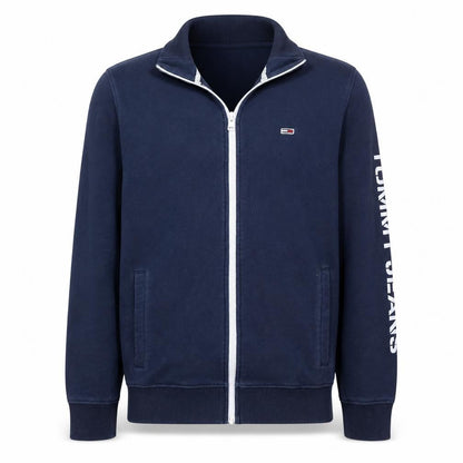 Mens UK Size M Tommy Jeans Blue Full Zip Sweatshirt