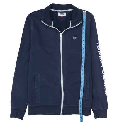 Mens UK Size M Tommy Jeans Blue Full Zip Sweatshirt