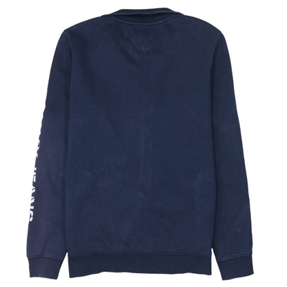 Mens UK Size M Tommy Jeans Blue Full Zip Sweatshirt