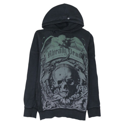 Mens UK Size L FLY53 Black Pullover Hoodie