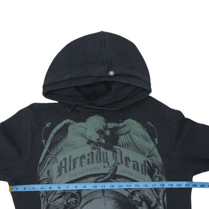 Mens UK Size L FLY53 Black Pullover Hoodie
