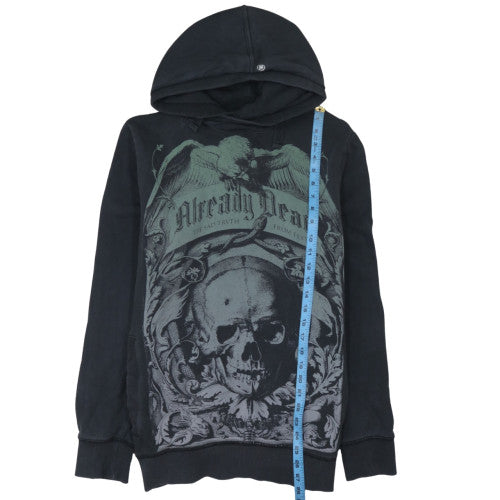 Mens UK Size L FLY53 Black Pullover Hoodie