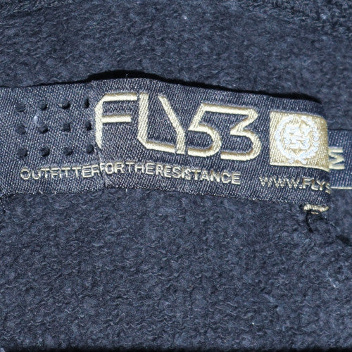 Mens UK Size L FLY53 Black Pullover Hoodie