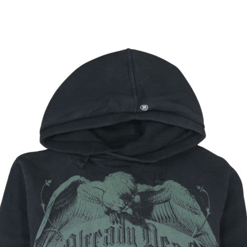 Mens UK Size L FLY53 Black Pullover Hoodie