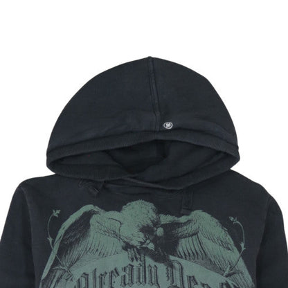 Mens UK Size L FLY53 Black Pullover Hoodie
