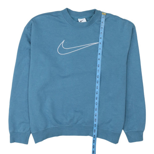 Womens UK Size S Nike Blue Pullover Sweatshirt
