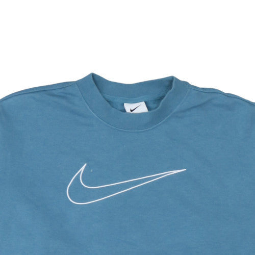 Womens UK Size S Nike Blue Pullover Sweatshirt