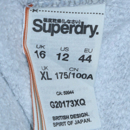 Womens UK Size XL Superdry Blue Pullover Sweatshirt