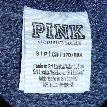 Womens UK Size S Victoria's Secret PINK Blue Pullover Hoodie