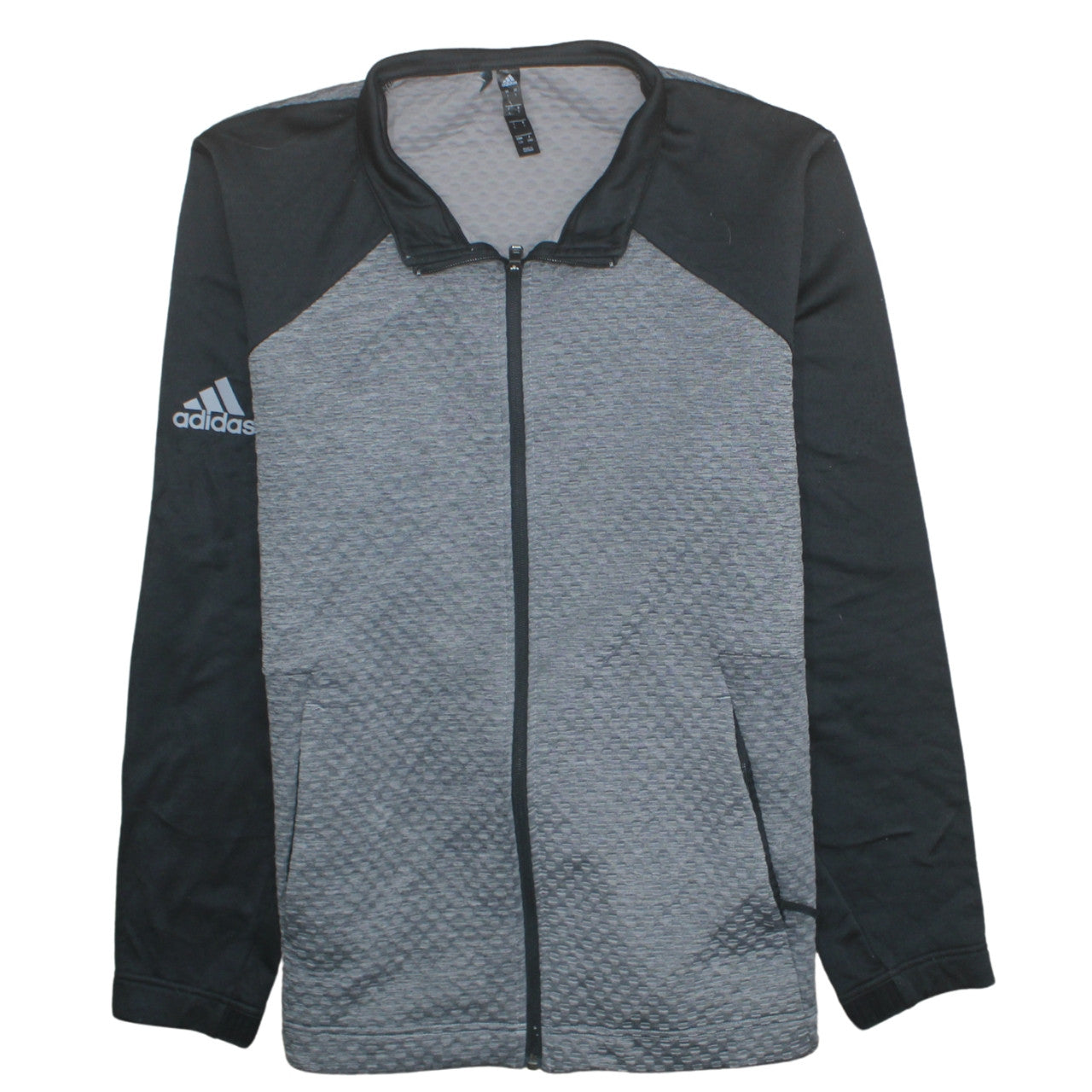 Mens UK Size L adidas Grey Full Zip Sweatshirt