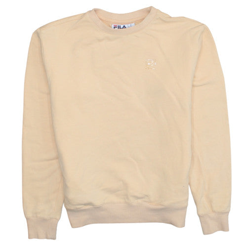 Womens UK Size XS FILA Beige Pullover Sweatshirt