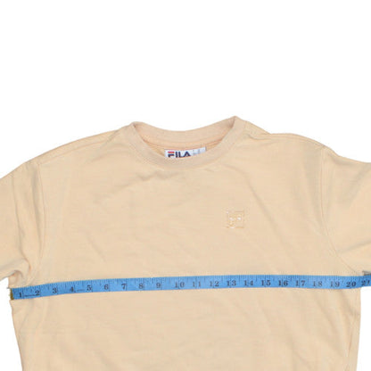Womens UK Size XS FILA Beige Pullover Sweatshirt