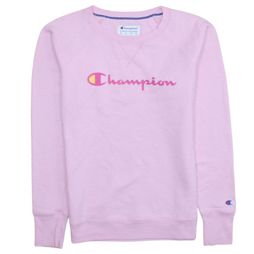 Womens UK Size S Champion Pink Pullover Sweatshirt
