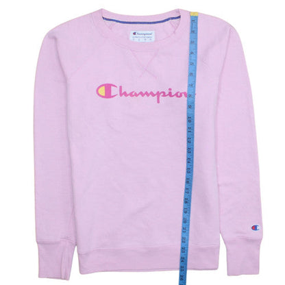 Womens UK Size S Champion Pink Pullover Sweatshirt