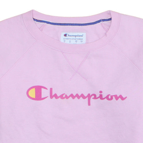 Womens UK Size S Champion Pink Pullover Sweatshirt