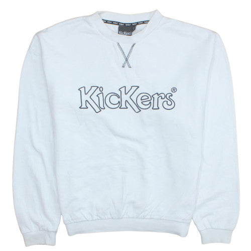 Mens UK Size M Kickers White Pullover Sweatshirt