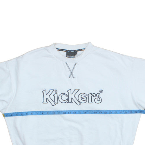 Mens UK Size M Kickers White Pullover Sweatshirt