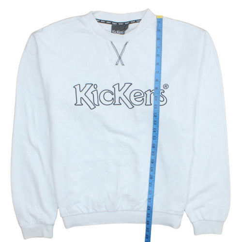 Mens UK Size M Kickers White Pullover Sweatshirt