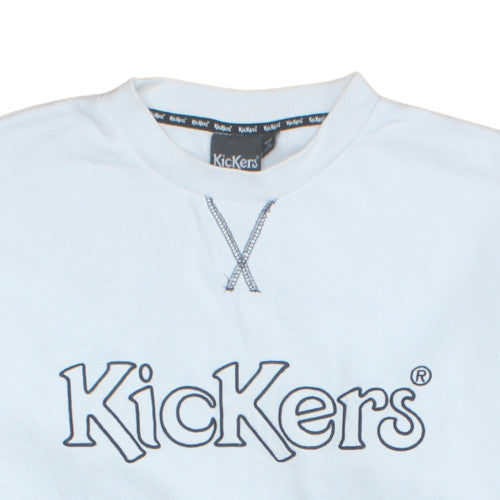 Mens UK Size M Kickers White Pullover Sweatshirt