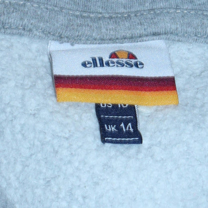 Womens UK Size 14 ellesse Grey Pullover Hoodie