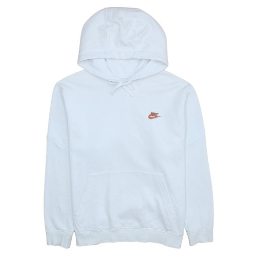 Mens UK Size L Nike White Pullover Hoodie