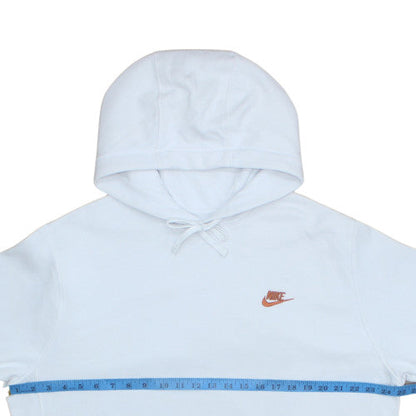 Mens UK Size L Nike White Pullover Hoodie