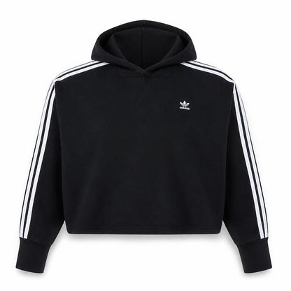 Womens UK Size 12 adidas Black Pullover Hoodie